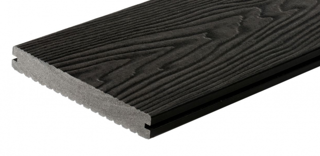 Террасная доска дпк Полнотелая 3-D Polywood Massive Графит