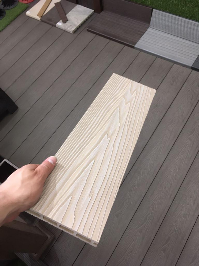 Террасная доска дпк WPC-Floor Кофе с молоком